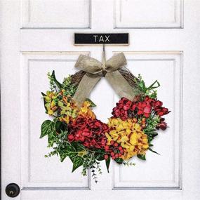 img 1 attached to 🌸 16 inch Wenhuidr Front Door Wreaths, Seasonal Outdoor Wreath with Roses and Daisies