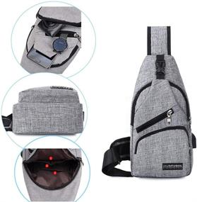 img 1 attached to Sleek and Stylish BARHOMO Sling Charging Backpacks Crossbody: The Perfect Blend of Fashion and Function