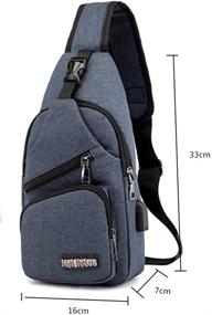 img 4 attached to Sleek and Stylish BARHOMO Sling Charging Backpacks Crossbody: The Perfect Blend of Fashion and Function