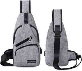 img 3 attached to Sleek and Stylish BARHOMO Sling Charging Backpacks Crossbody: The Perfect Blend of Fashion and Function