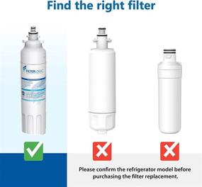 img 3 attached to 🧊 ADQ73613401 Refrigerator Water Filter - Replacement for LG LT800P, ADQ73613402, ADQ73613408, ADQ75795104 - Kenmore 9490, 46-9490 - Fits LSXS26326S, LMXC23746S, LMXC23746D - Pack of 3