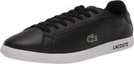 lacoste graduate sneaker white leather men's shoes: classic style and ultimate comfort logo