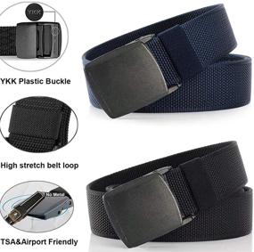 img 2 attached to Hoanan Tactical Casual 2Pack Black Coffee Type Men's Accessories and Belts