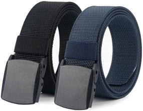 img 4 attached to Hoanan Tactical Casual 2Pack Black Coffee Type Men's Accessories and Belts