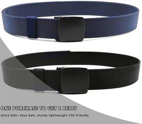 img 1 attached to Hoanan Tactical Casual 2Pack Black Coffee Type Men's Accessories and Belts