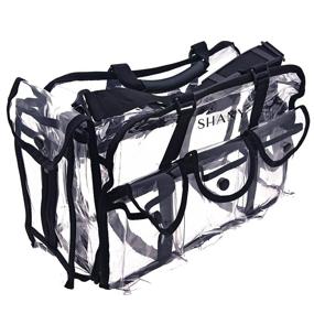 img 3 attached to 👜 Large SHANY Clear Makeup Bag with Shoulder Strap - Pro Mua Rectangular Bag