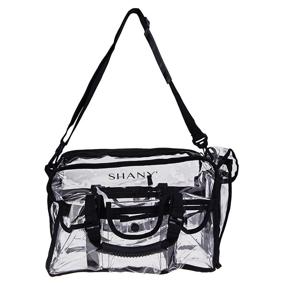 img 2 attached to 👜 Large SHANY Clear Makeup Bag with Shoulder Strap - Pro Mua Rectangular Bag