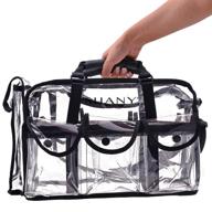 👜 large shany clear makeup bag with shoulder strap - pro mua rectangular bag logo