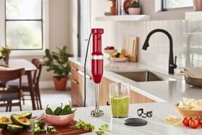 img 1 attached to Efficient and Versatile KitchenAid KHBV53ER Hand Blender – Empire Red Corded Design with Variable Speed