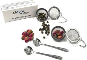 img 2 attached to ☁️✨ Cloudyfocus Mesh Tea Ball Strainers & Tea Scoop - Premium Stainless Steel Tea Filters for Loose Leaf Tea - 2pcs Set, 2.1 Inch