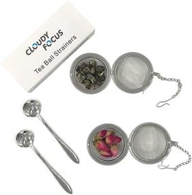 img 3 attached to ☁️✨ Cloudyfocus Mesh Tea Ball Strainers & Tea Scoop - Premium Stainless Steel Tea Filters for Loose Leaf Tea - 2pcs Set, 2.1 Inch