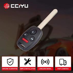 img 2 attached to 🔑 1PC Uncut 4 Buttons Keyless Entry Remote Fob Replacement - cciyu 4G0959754G - Compatible with 08-17 A UDI A1 A3 Series