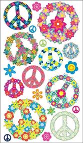 img 1 attached to 🌸 Floral Peace Sign Stickers by Sticko