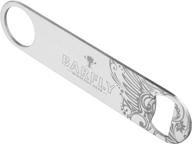 barfly m37035 stainless steel bottle opener: sleek and reliable logo