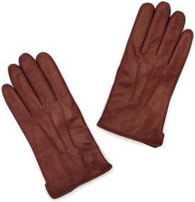img 2 attached to 🧤 Luxurious MGGM Lambskin Leather Cashmere Men's Gloves & Mittens Collection for Fashion-Forward Gentlemen