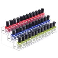 🧪 umirokin 3 tier acrylic nail polish rack | display stand holder for nail polish, essential oils, paint etc. | holds 36-56 bottles | compact storage shelf logo