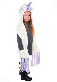 img 2 attached to ❄️ Cozy Winter Kids' Animal Hats - Knitted Hood Scarf Beanies for Warmth