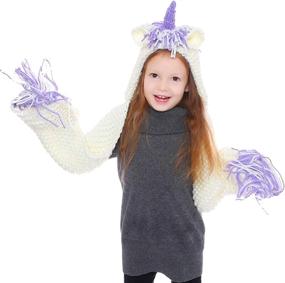 img 1 attached to ❄️ Cozy Winter Kids' Animal Hats - Knitted Hood Scarf Beanies for Warmth