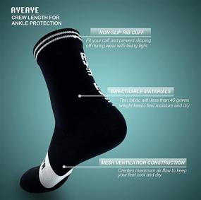 img 3 attached to 🧦 AYEAYE 1 or 3 Pack of Lycra Cycling Socks for Road Cycling, Mountain Biking, Indoor Spinning & Training - Ideal for Both Men & Women