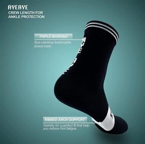 img 2 attached to 🧦 AYEAYE 1 or 3 Pack of Lycra Cycling Socks for Road Cycling, Mountain Biking, Indoor Spinning & Training - Ideal for Both Men & Women