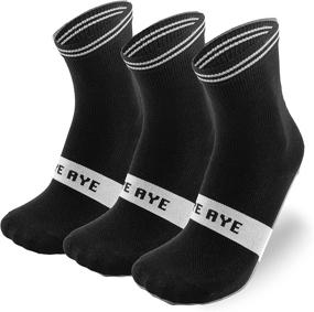 img 4 attached to 🧦 AYEAYE 1 or 3 Pack of Lycra Cycling Socks for Road Cycling, Mountain Biking, Indoor Spinning & Training - Ideal for Both Men & Women