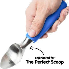 img 3 attached to 🍨 SUMO Stainless Steel Ice Cream Scoop - Ergonomic Handle, Sturdy Scooper, Dishwasher Safe (Blue)