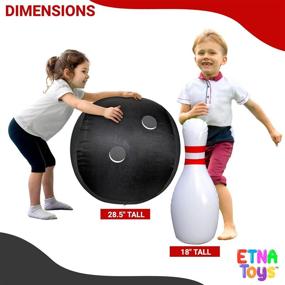 img 3 attached to Etna Giant Inflatable Bowling Set: A Fun and Exciting Game for All Ages!