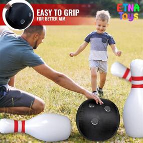 img 1 attached to Etna Giant Inflatable Bowling Set: A Fun and Exciting Game for All Ages!