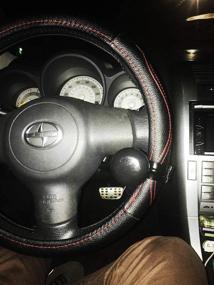 img 1 attached to «Дайте жару своему вождению с Zento Deals Classic Black Universal Fit Vehicle Steering Wheel Suicide Spinner - Рулевые боковые кольца премиум-качества»