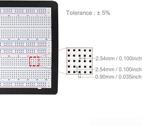 img 1 attached to 🔌 ДаФуРуй Безпаяная 1660 самонастраиваемая Брэдборда Супер Комплект - Экспериментальная Плата Брэдборда с Алюминиевой Опорой, Совместима с Arduino: Высокое Количество 1660 Точек Для Улучшенного Опыта Сборки Цепи.