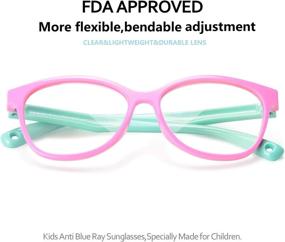 img 1 attached to 👓 Protective Blue Light Glasses for Kids - Cute Car Case, UV400 Protection, Anti Blue Ray Glasses for Age 3-12 - Ideal for Computer Games