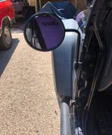 🔆 circular adventure door hinge mirrors: side view shake-proof door off mirror for jeep wrangler jk,jl(07-18) - 2pcs (textured black) logo