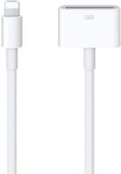 [apple mfi сертифицированный] 2-pack адаптер lightning к 30-контактному адаптеру для iphone, адаптер кабеля зарядки и синхронизации 8-pin к 30-pin, совместимый с iphone 12 11 x 8 7 6 5 4/ipad/ipod - без поддержки аудио (белый) логотип