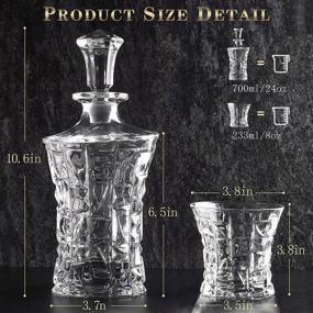 img 1 attached to HBLY Whiskey Decanter Set Men