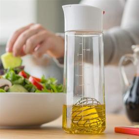 img 3 attached to 🥗 Glass Salad Dressing Shaker with BlenderBall Wire Whisk - Whiskware