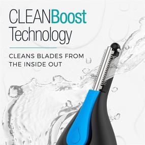 img 2 attached to Триммер для носа, ушей и деталей Remington NE3845A - технология CleanBoost, черный