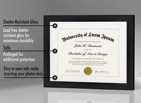 img 1 attached to Americanflat Displays Diplomas Shatter Resistant Hardware