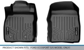 img 1 attached to 🔘 MAXLINER Black 1st Row Floor Mats Set for 2018-2021 Ford EcoSport (US Model Only)