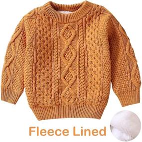 img 3 attached to 👦 Chunky Toddler Boys' Pullover Sweater with Sleeves - Clothing via Sweaters