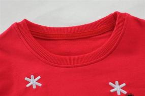 img 3 attached to Toddler Christmas Sweatshirt Reindeer Pullover