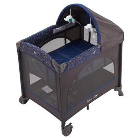 img 3 attached to 🏕️ Portable Lightweight Playard with Mattress - Pamo Babe (Blue)