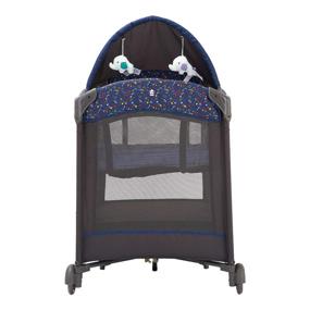 img 1 attached to 🏕️ Portable Lightweight Playard with Mattress - Pamo Babe (Blue)