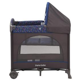 img 2 attached to 🏕️ Portable Lightweight Playard with Mattress - Pamo Babe (Blue)