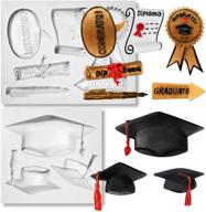 graduation doctoral silicone decorations celebration logo