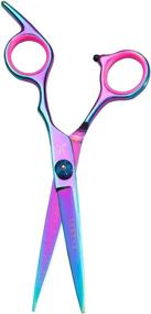 img 3 attached to FARRAY Hair Cutting Scissors: Professional 6.5 Inch Stainless Steel Barber Scissors - Salon and Home Use (Aurora color)