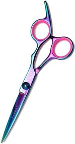 img 4 attached to FARRAY Hair Cutting Scissors: Professional 6.5 Inch Stainless Steel Barber Scissors - Salon and Home Use (Aurora color)