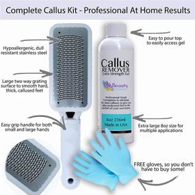 Lee Beauty Professional Callus Remover Extra Strength Gel for Feet at Home Pedicure Results 8 oz