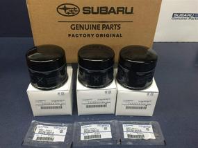 img 1 attached to 3 Pack OEM Subaru Engine Oil Filter & Crush Gasket 15208AA130 for 2013-2017 BRZ & FRS
