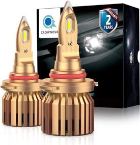 img 4 attached to 🔦 Crownova B2 9005 LED Headlight Bulbs 8000 Lumens 60W 6000K Daylight White - External Driver, Load Resistor, Anti-Flicker CANbus Decoder (2-Pack)