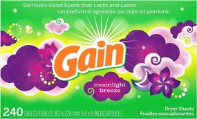 img 3 attached to 🌙 Get 240-Count Gain Fabric Softener Dryer Sheets, Moonlight Breeze Today!